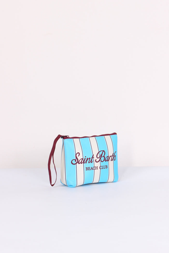 Aline Pochette Righe Azzurro-5