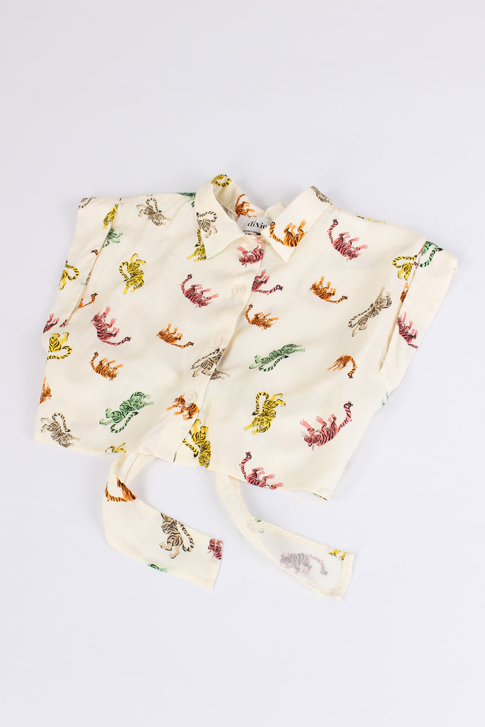 Camicia Fantasia Tigre Multicolor-5