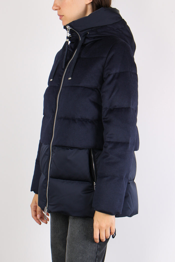 Giubbotto Corto Svasato Bimate Blu Intenso-9