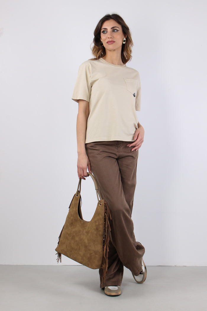 T-shirt Taschino Jersey Cream-3