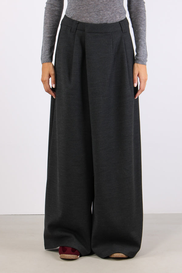 Pantalone Chiusura Asimmetrica Grigio-2