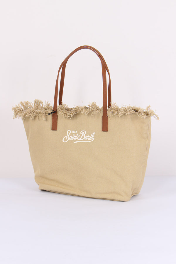 City Bag Frange Beige-2