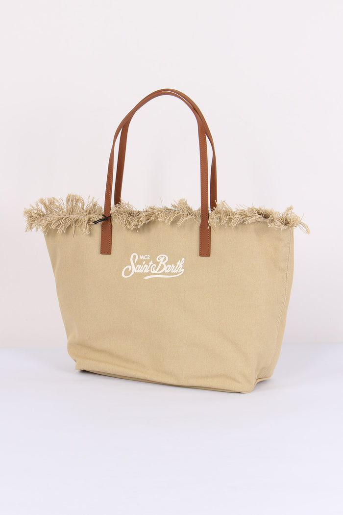 City Bag Frange Beige-2
