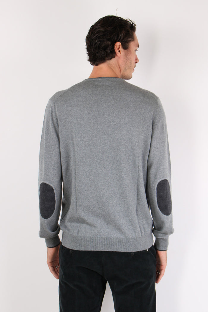 Maglia Manica Toppa Profilo Grigio-3