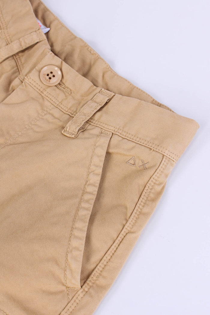 Bermuda Cotone Tasconato Beige-3