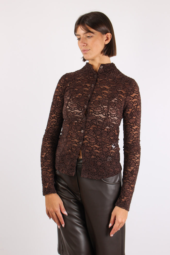 Camicia Coreana Pizzo Ciniglia Moro-6