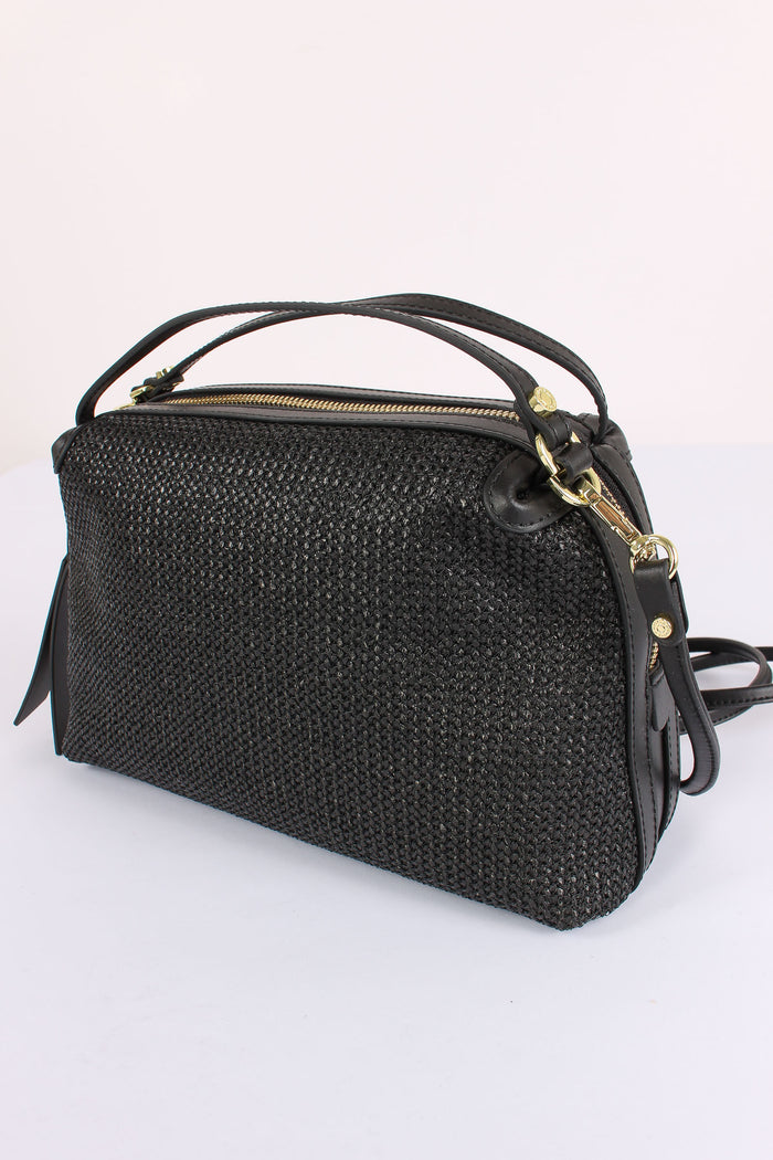 Alifa Pochette Rafia Nero-6