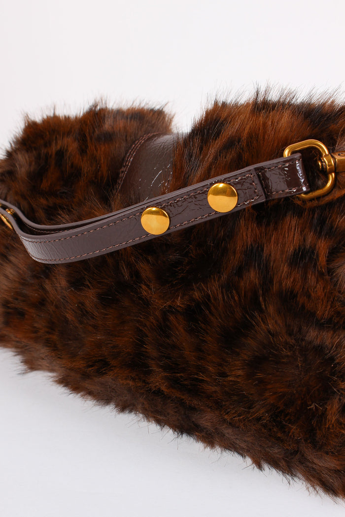 Tracolla Ecopelliccia Orsetto Fur Leopard-5