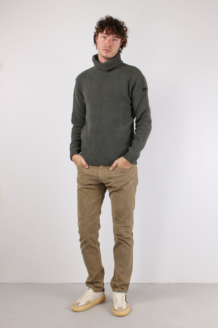Maglia Collo Alto Forest Green