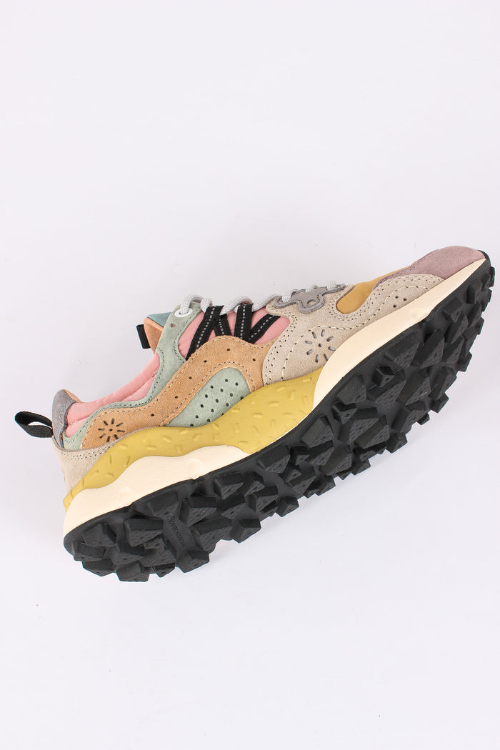 Sneakers Yamano 3  Suede/nylon Purple/orange-6