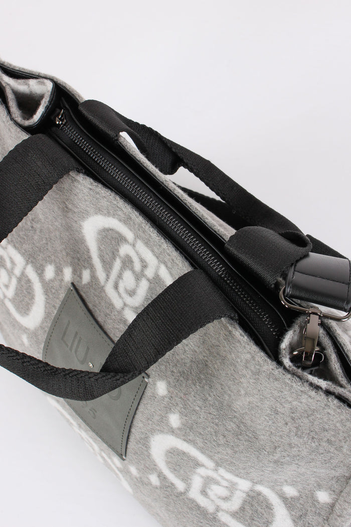 Borsa L Tote Grey Cloud-4