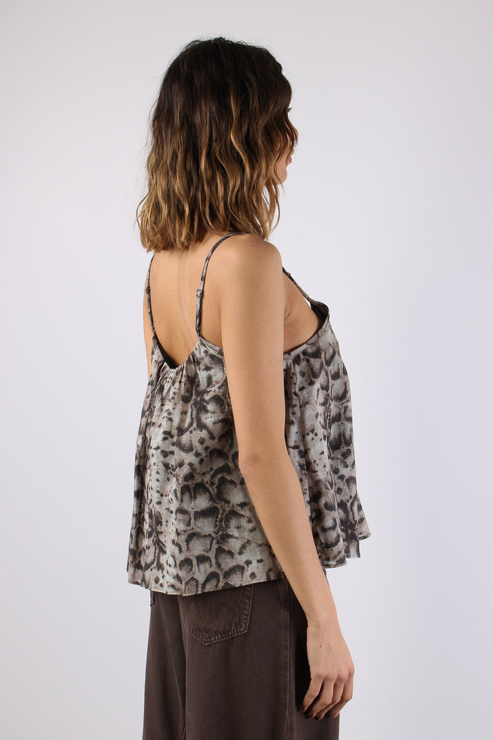 Udine Top Spalline Snake Beige/nero-6
