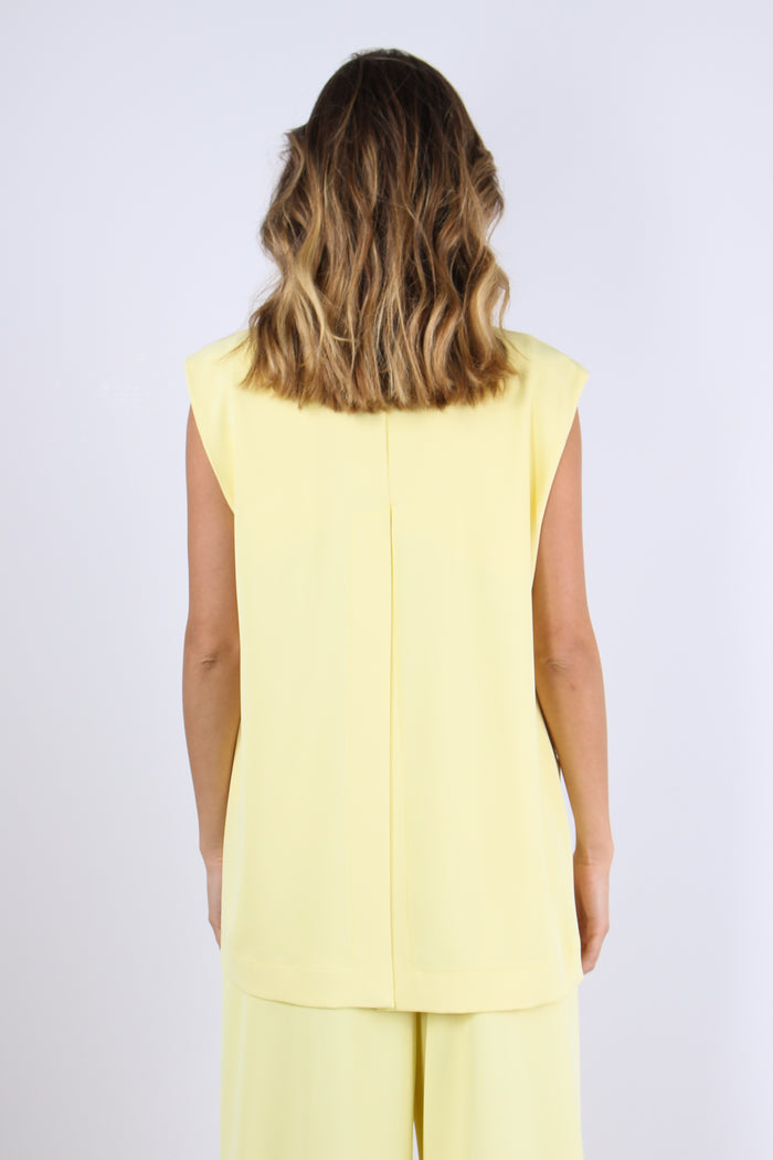 Gilet Fluido Giallo Banana-4