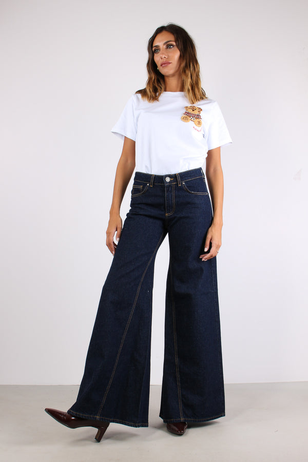 Eos-8 Denim Zampa Asimmetrica Denim Scuro