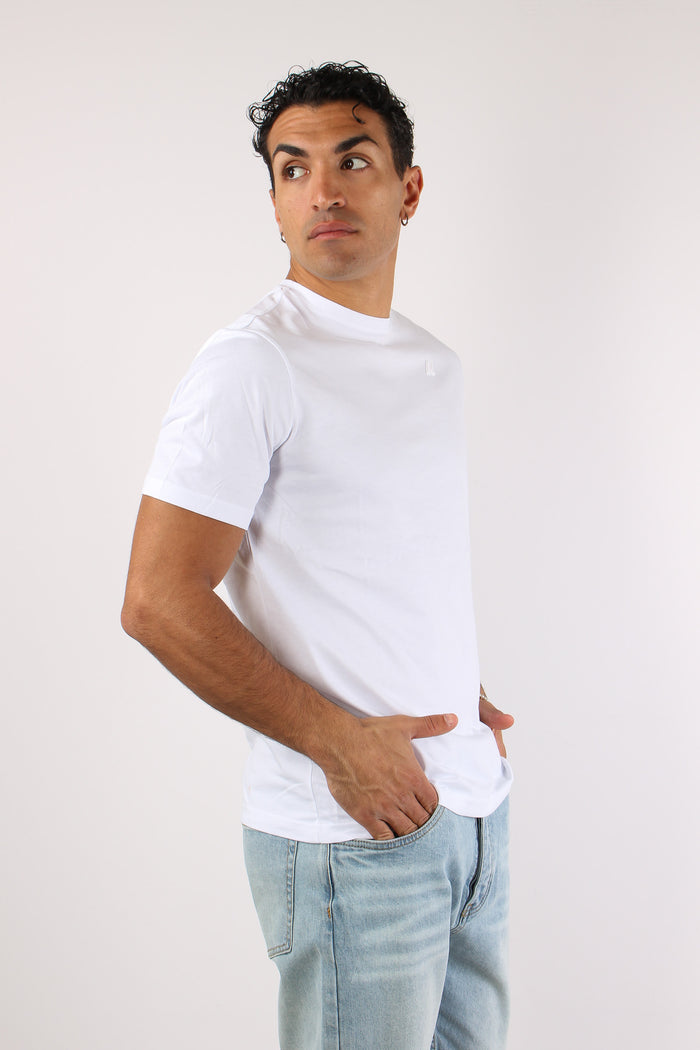 T-shirt Basica Logo Contrasto White-3