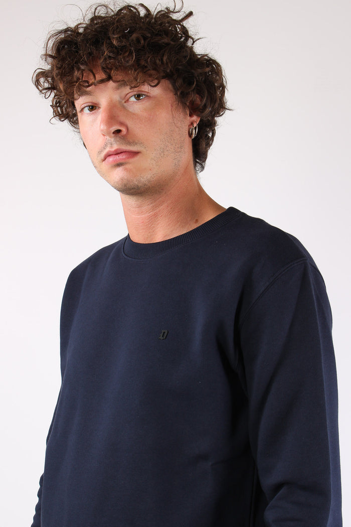 Felpa Logo Gommato Universale Blue-7