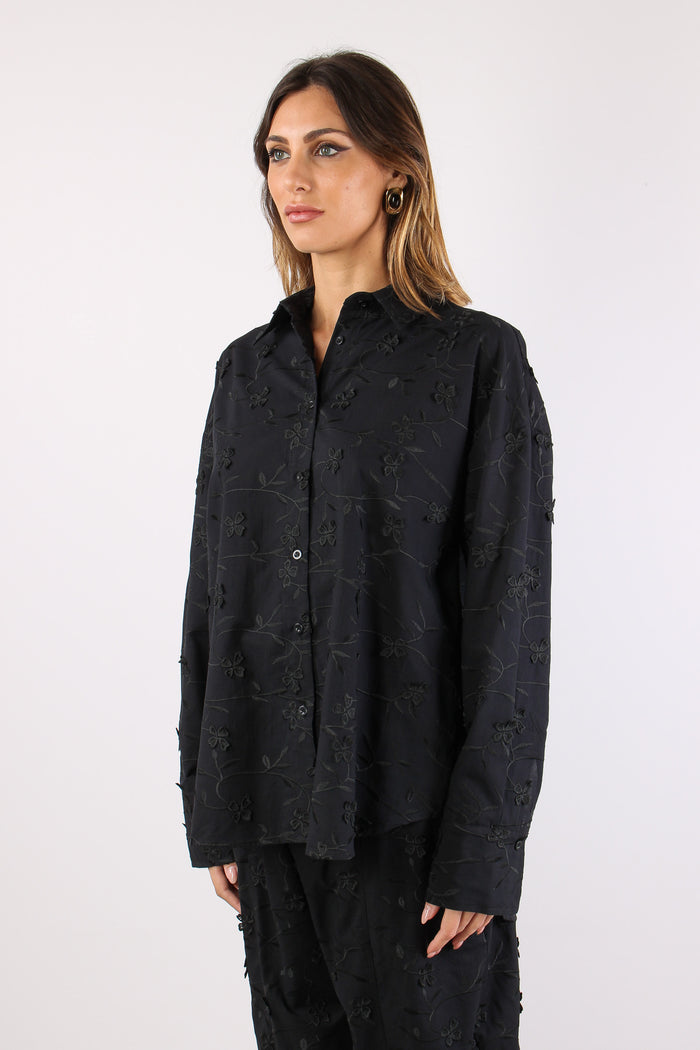 Camicia Fiocchi Retro Fiore 3d Nero-3
