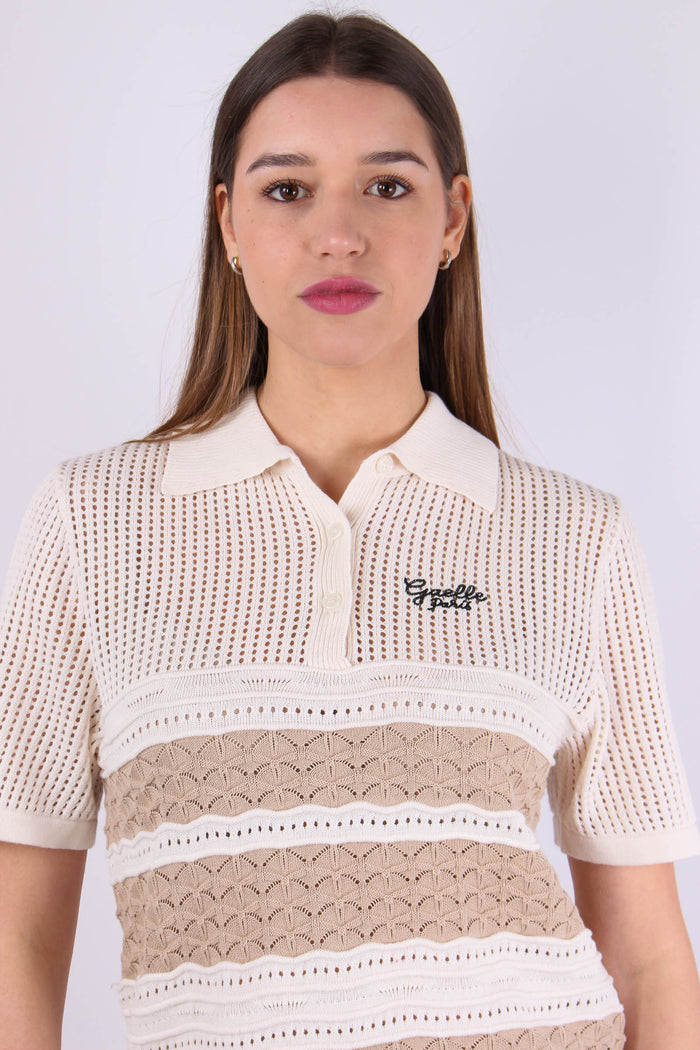 Polo Tricot Riga Beige-5