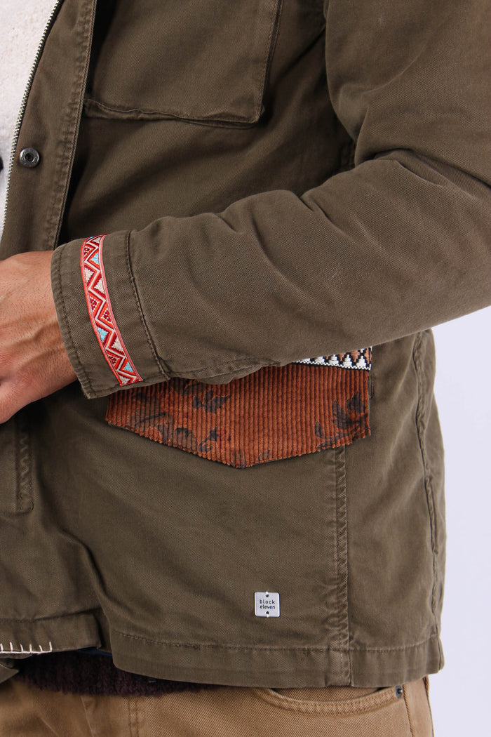 Giubbotto Sahariano Toppe Militare-8