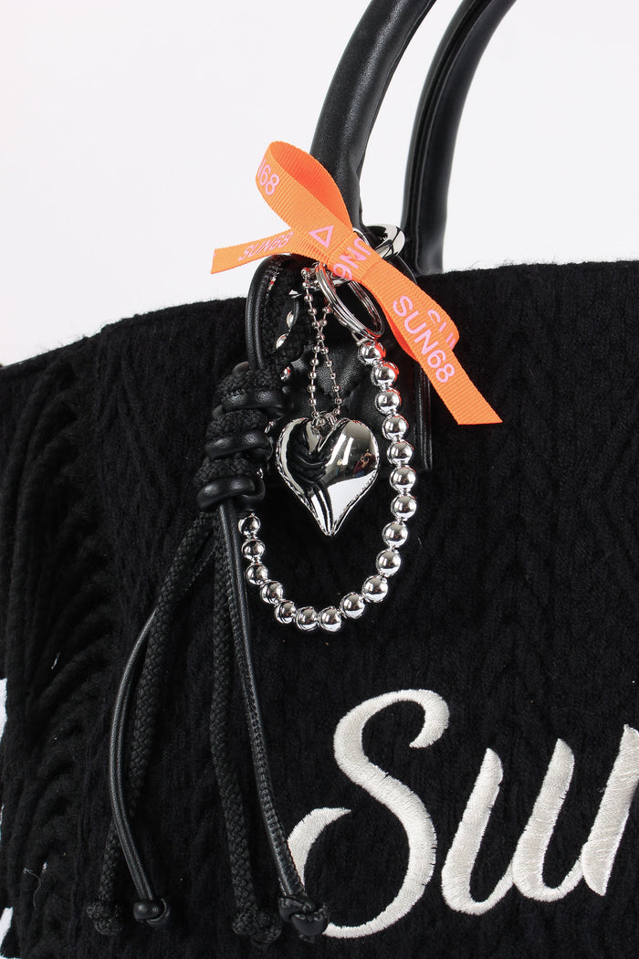 Mini Bag Frange Nero-5