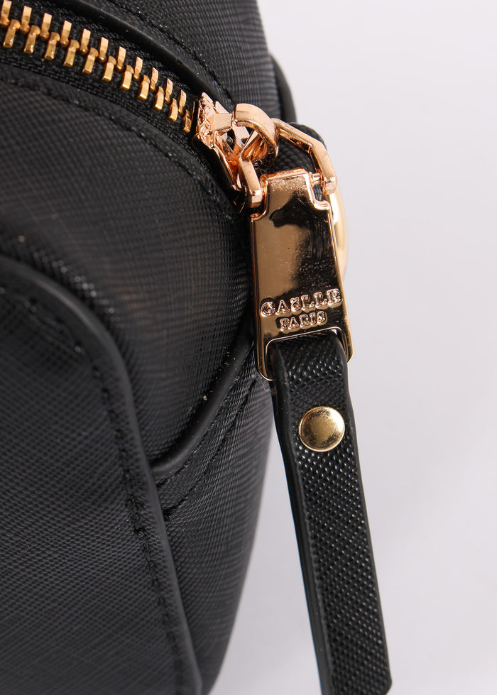 Camera Bag Saffiano Maxi Logo Nero-8