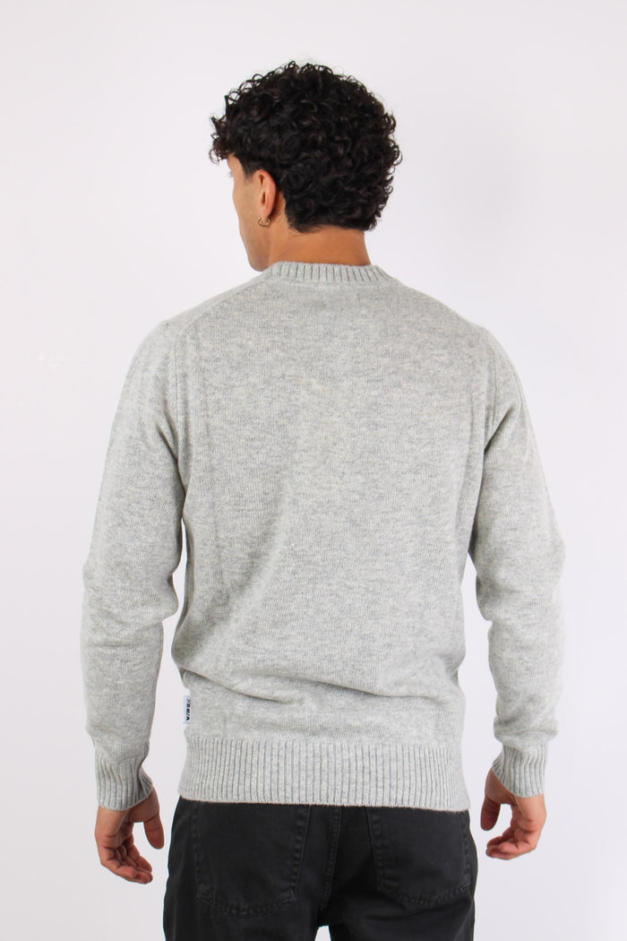 Maglia Girocollo Lambswool Ghiaccio-5