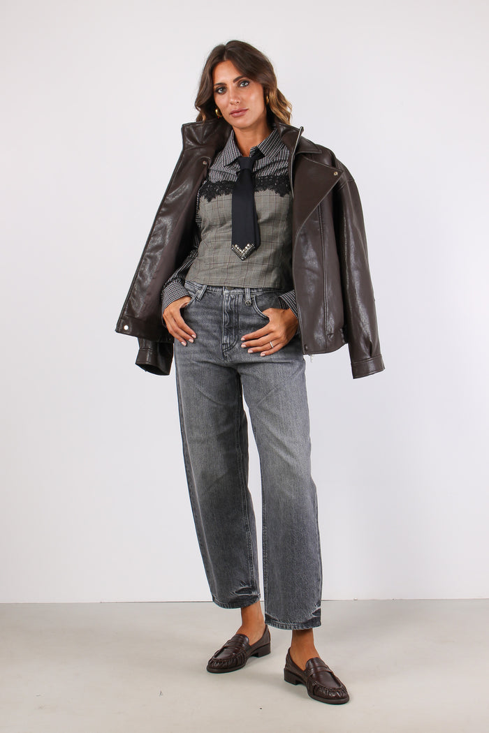 Estelle Denim Baloon Dark Grey-5