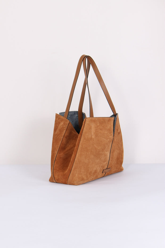 Maya Shopping Mini Reversibile Caramello-7