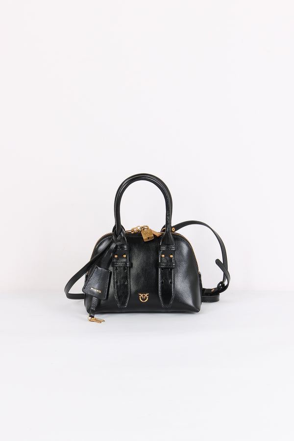 Bowling Bag Zip Mini Nero/gold