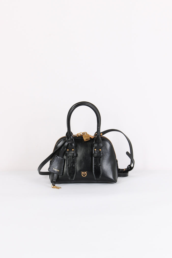 Bowling Bag Zip Mini Nero/gold
