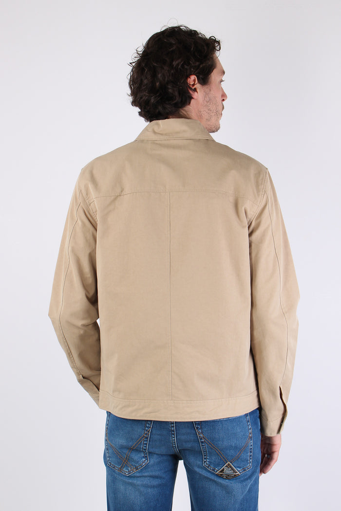 Giubbotto Cotone Zip Sand-5