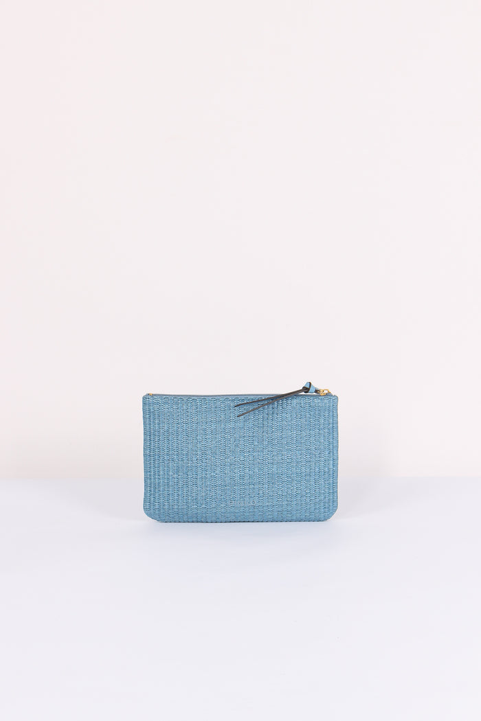 Pochette Rafia Light Blue-3