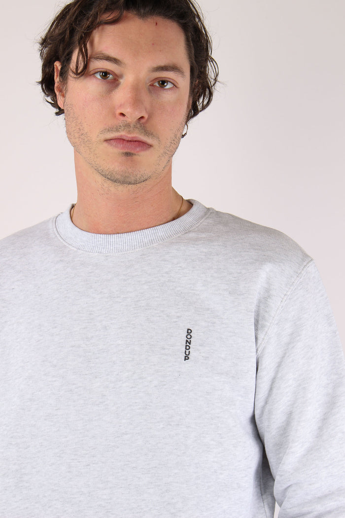 Felpa Logo Verticale Grigio-7