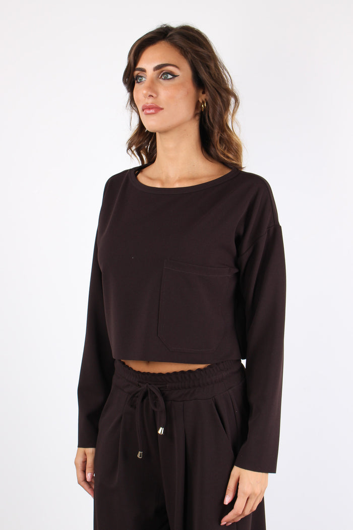 Felpa Scuba Maxi Tasca Moro-3