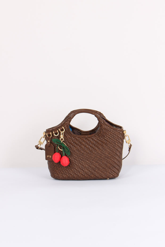 Zelda Shopping Mini Intreccio Moro