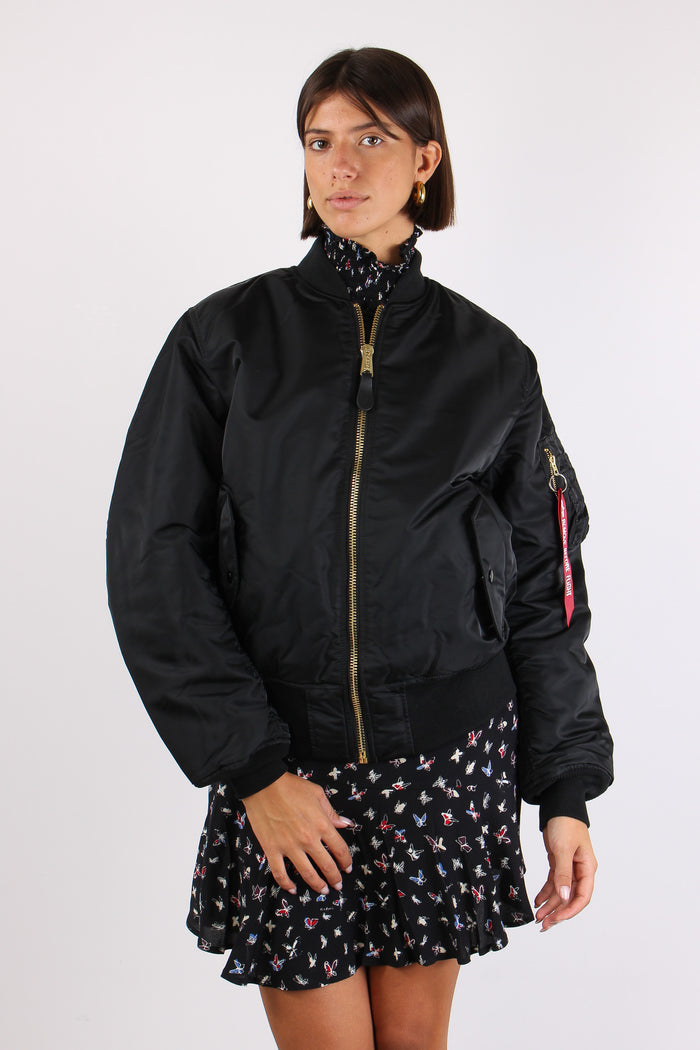 Heritage Bomber Jacket Nylon Black-2