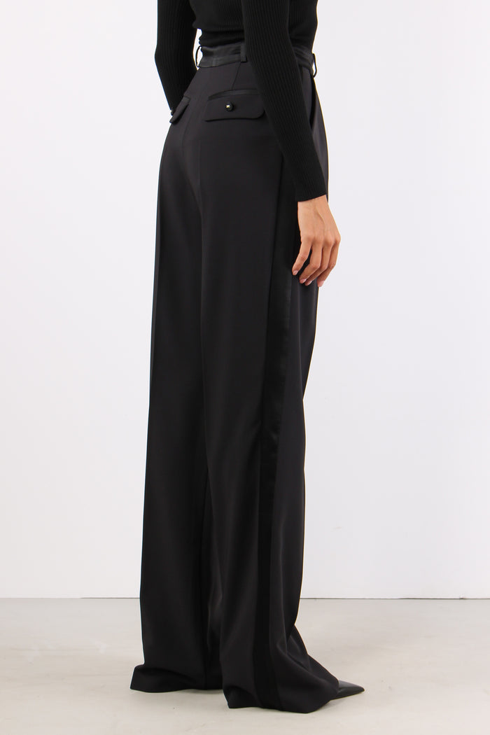 Pantalone Pences Banda Smoking Nero-6