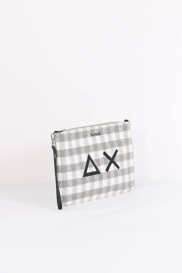 Pochette Check Grigio-4