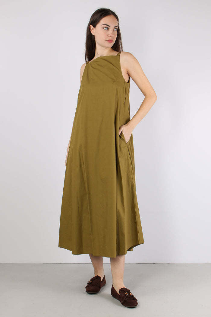 Abito Lungo Cotone Olio-7