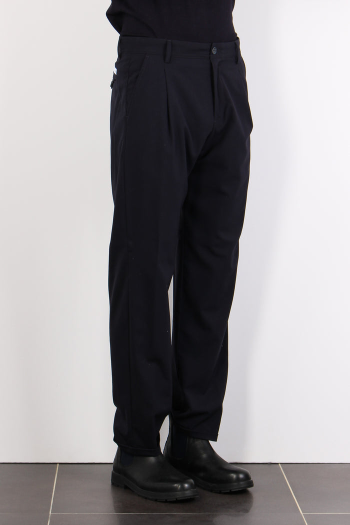 Mente Pantalone Dritto Pence Blu-5