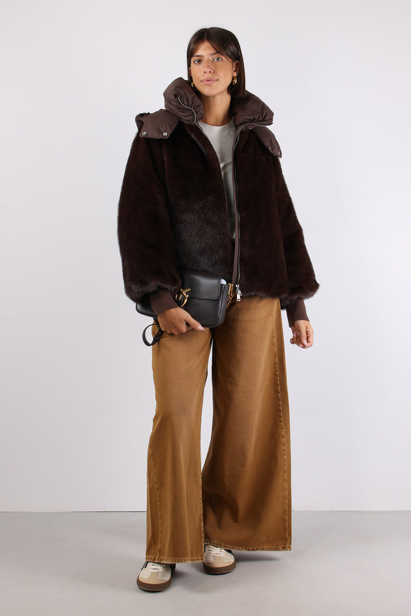 Cappa Ecopelliccia Brown-2