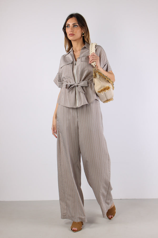 Camicia M/m Cintura Beige