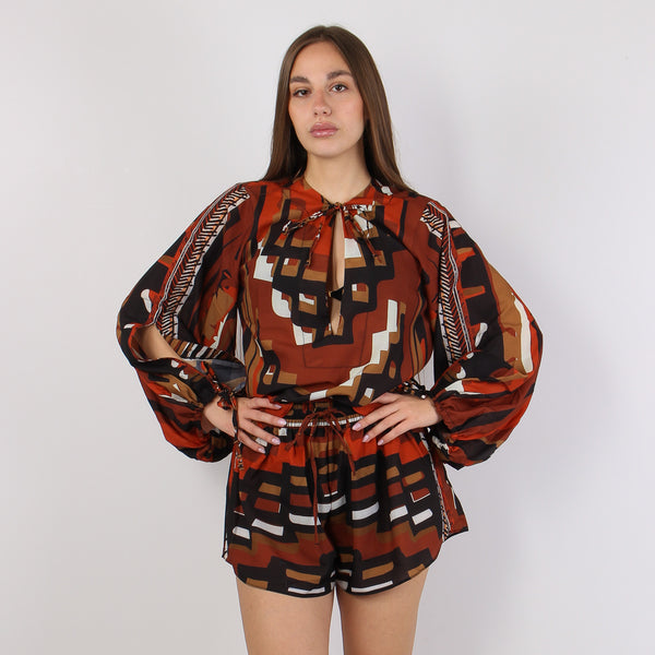 Camicia Fantasia Etnica Multicolor-2