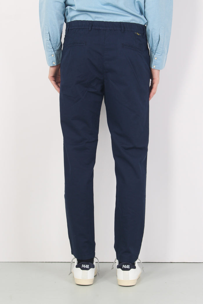 Pantalone Chino Pence Blu-3