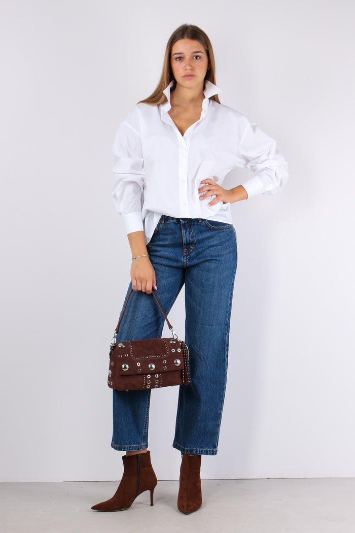 Camicia Doppia Abbottonatura Bianco