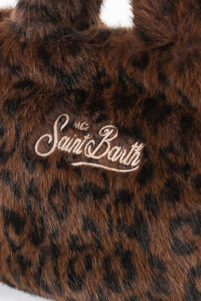 Borsa Mano Mini Pelliccia Dark Leopard-6