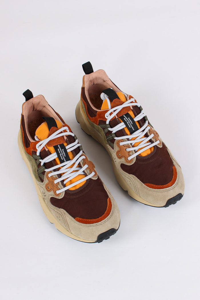 Sneakers Yamano Suede Nylon Taupe/brown-5