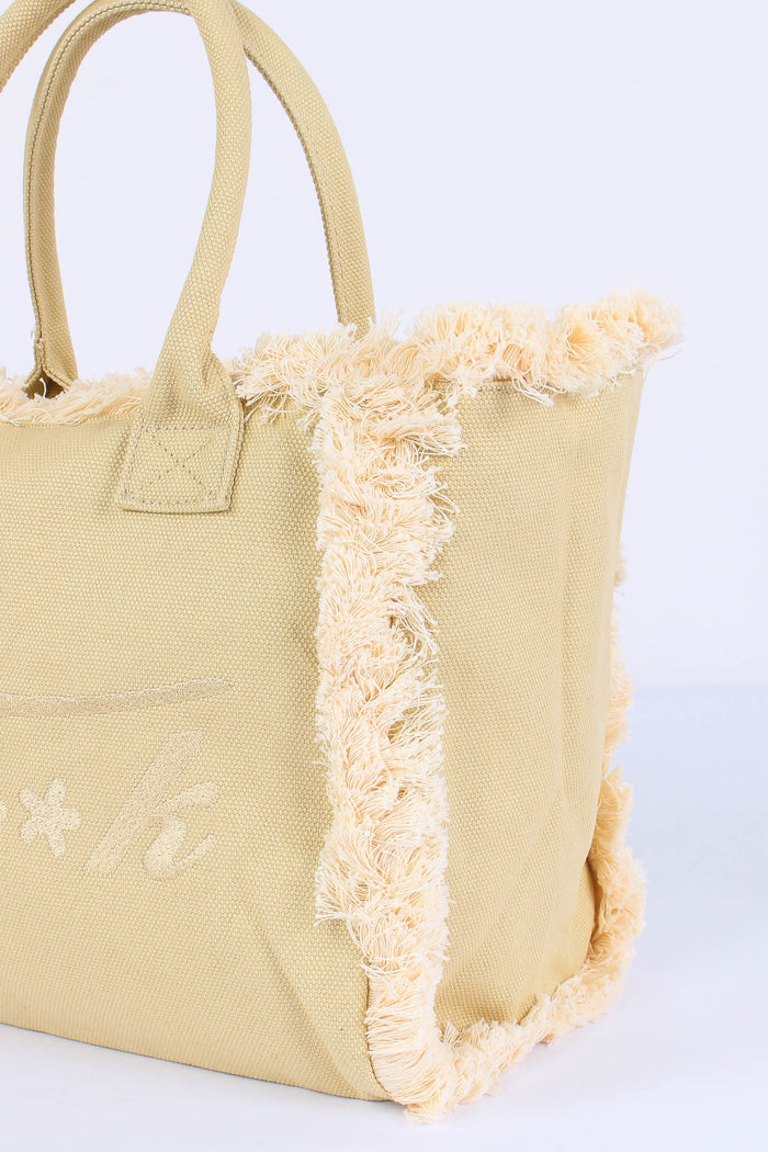 Shopping Canvas Logo Beige-4