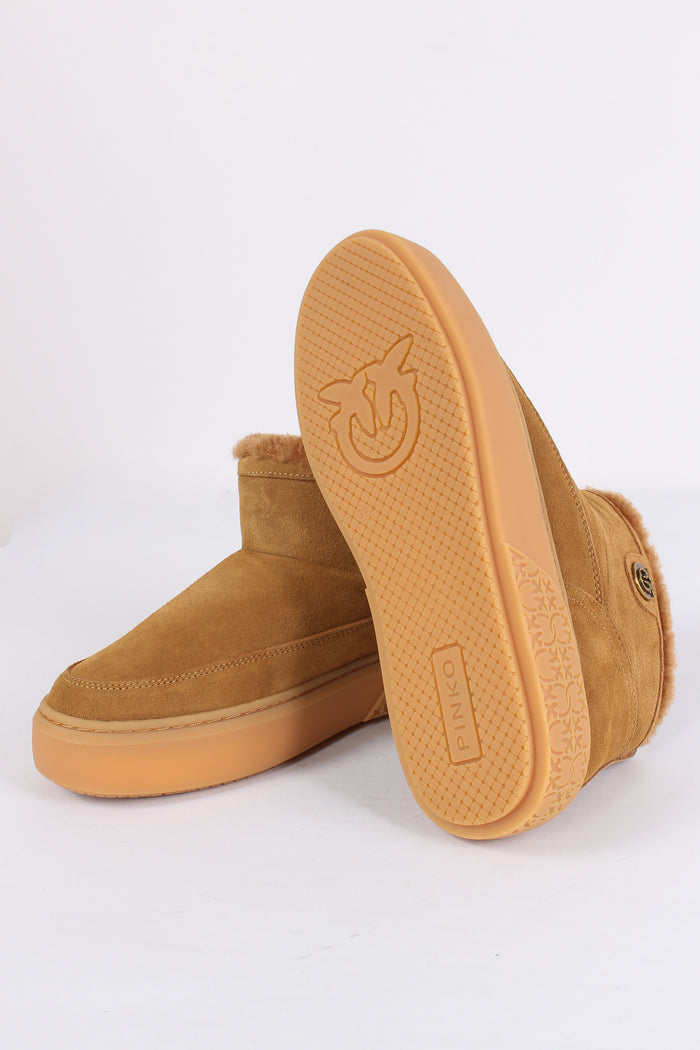 Yoko Mid Sneakers Suede Cognac-6