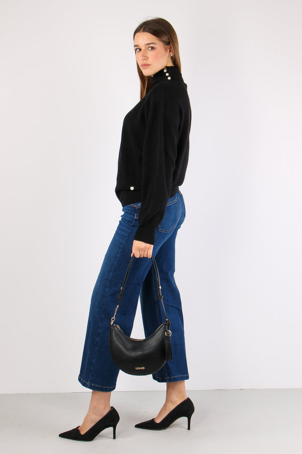 Maglia Collo Alto Nero